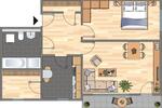 Etagenwohnung Velbert Velbert-Mitte - 2 Zimmer, 63 m&sup2;, 479&euro; | Angebot:26201107