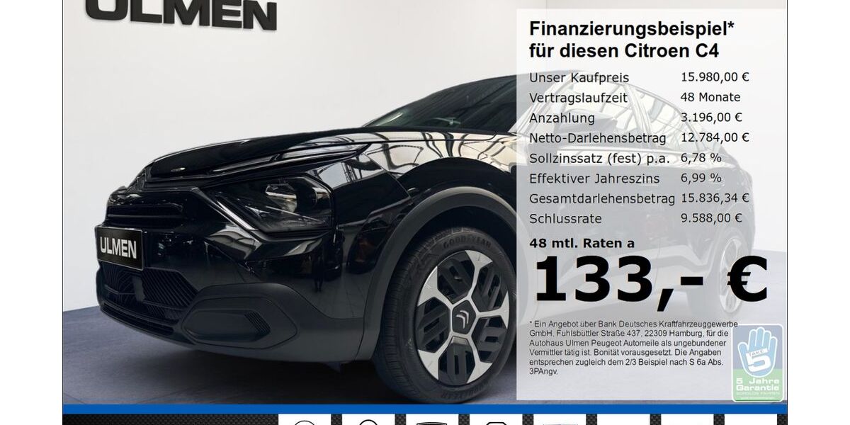 Citroen C4 19.913 km 15.480 &euro; Düsseldorf 40233