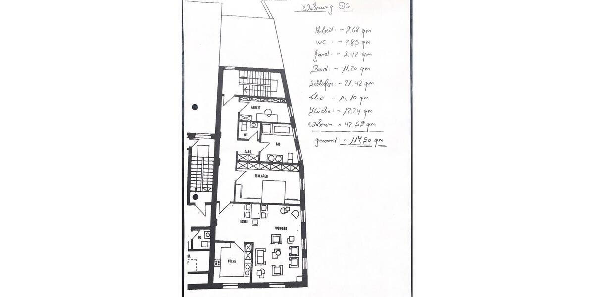 Dachgeschoßwohnung Recklinghausen Hillerheide - 3.5 Zimmer, 115 m&sup2;, 748&euro; | Angebot:26393884