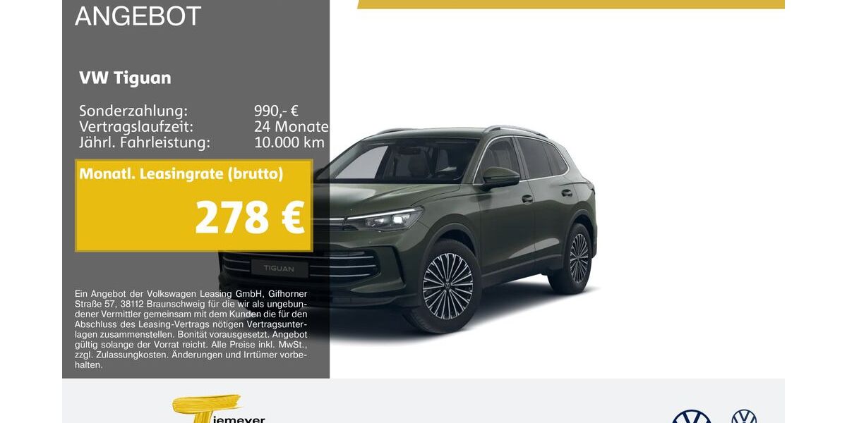 VW Tiguan 44.259 km 36.840 &euro; Marl 45770