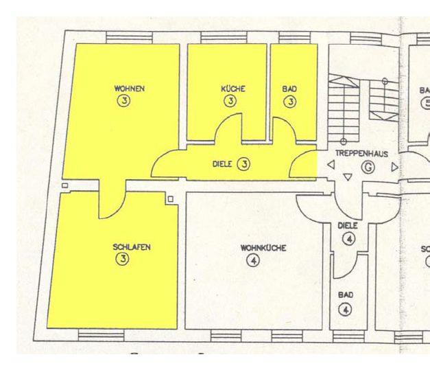 Etagenwohnung Essen Frillendorf - 2 Zimmer, 48 m&sup2;, 65.000&euro; | Angebot:25335100