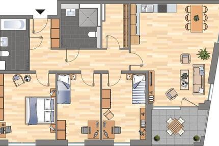 Wohnung Essen Südviertel - 4 Zimmer, 114 m&sup2;, 1.429&euro; | Angebot:26072589