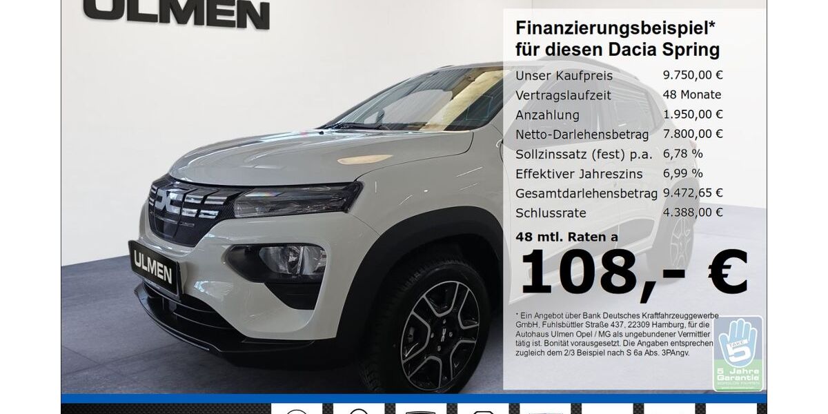 Dacia Spring 36.010 km 9.750 &euro; Düsseldorf 40231