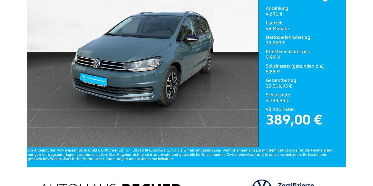 VW Touran 50.396 km 23.960 &euro; Wesel 46485
