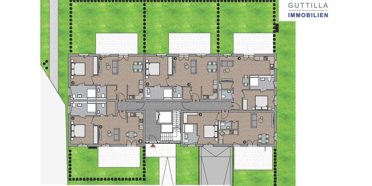 Erdgeschoßwohnung Oberhausen Alsfeld - 2 Zimmer, 62 m&sup2;, 898&euro; | Angebot:24443367