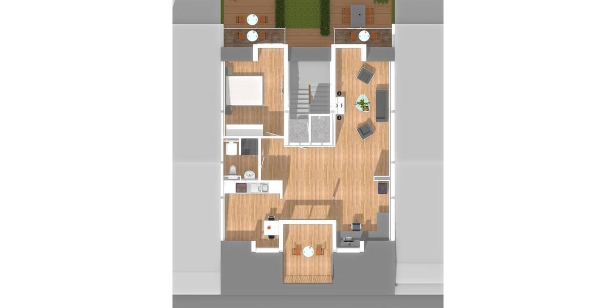 Dachgeschoßwohnung Düsseldorf Pempelfort - 1 Zimmer, 69 m&sup2;, 1.425&euro; | Angebot:25378670