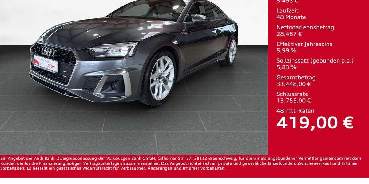 Audi A5 93.512 km 33.960 &euro; Wesel 46485