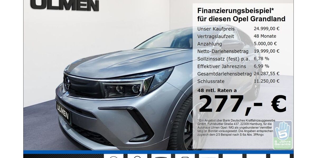 Opel Grandland (X) 31.965 km 24.999 &euro; Düsseldorf 40231