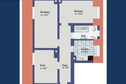 Wohnung Krefeld Cracau - 3 Zimmer, 57 m&sup2;, 117.689&euro; | Angebot:26904414