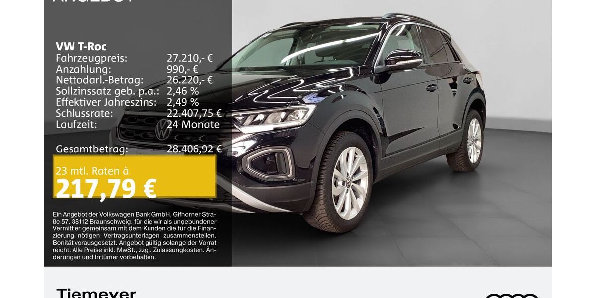 VW T-Roc 7.376 km 26.950 &euro; Bochum 44809