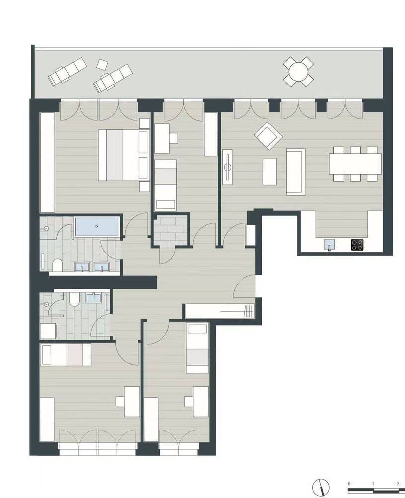 Neu sanierte 5-Zimmer-Wohnung mit XXL-Balkon im Herzen von Düsseldorf