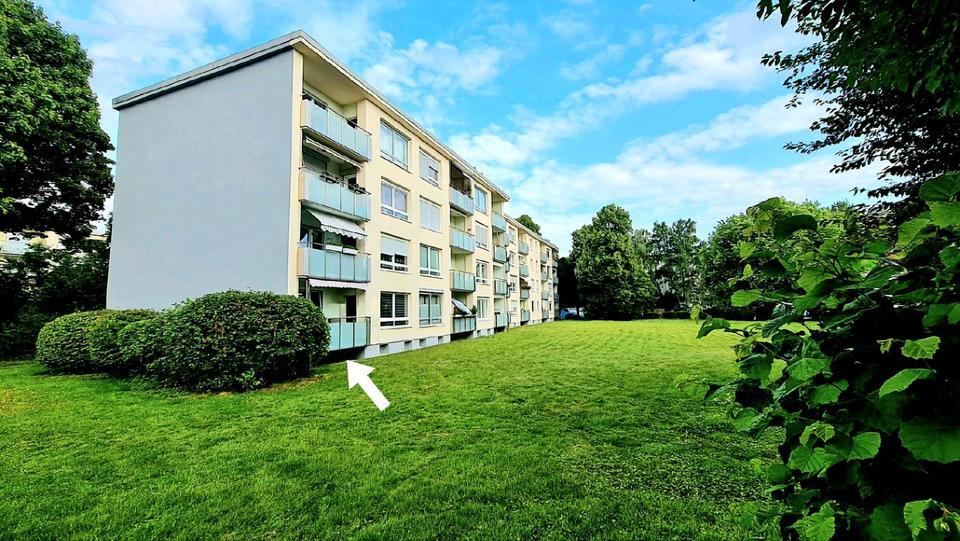 3-Zimmerwohnung mit Balkon u. 10 m² Keller in parkähnlicher Lage