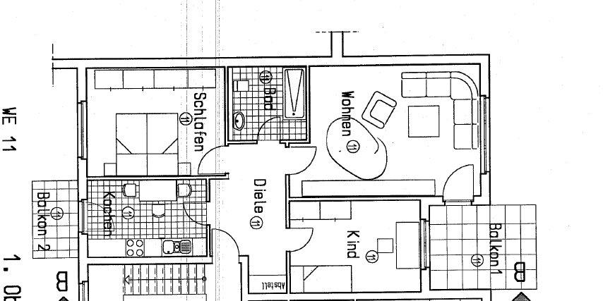 Etagenwohnung Bochum Bochum-Mitte - 3.5 Zimmer, 84 m&sup2;, 210.000&euro; | Angebot:26366270