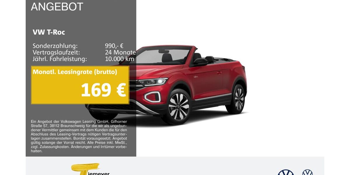 VW T-Roc 24.625 km 23.220 &euro; Marl 45770