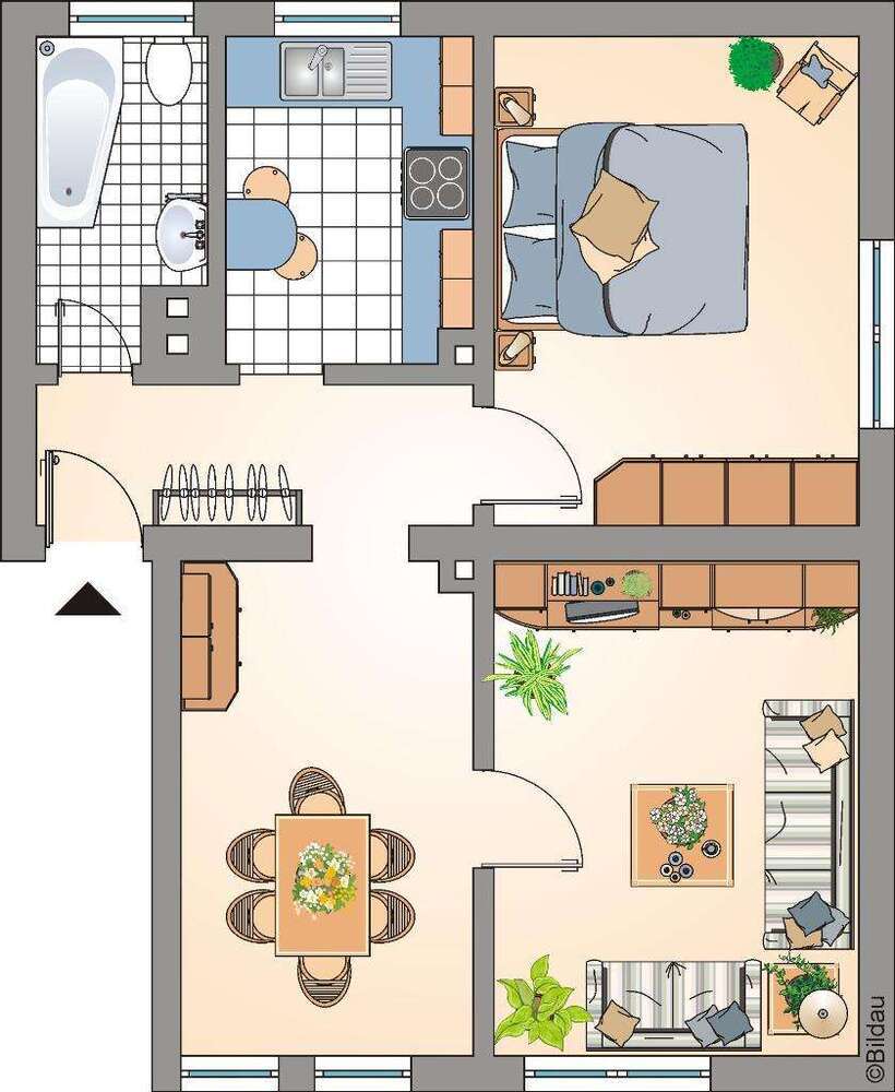Wohnung zum Mieten in Recklinghausen 231,12 € 58.83 m²