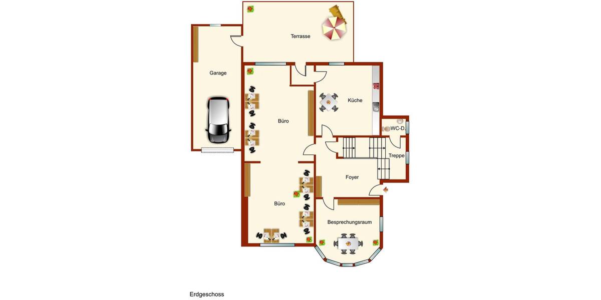 Repräsentative Büroräume in stilvoller Stadtvilla! 2 zimmer