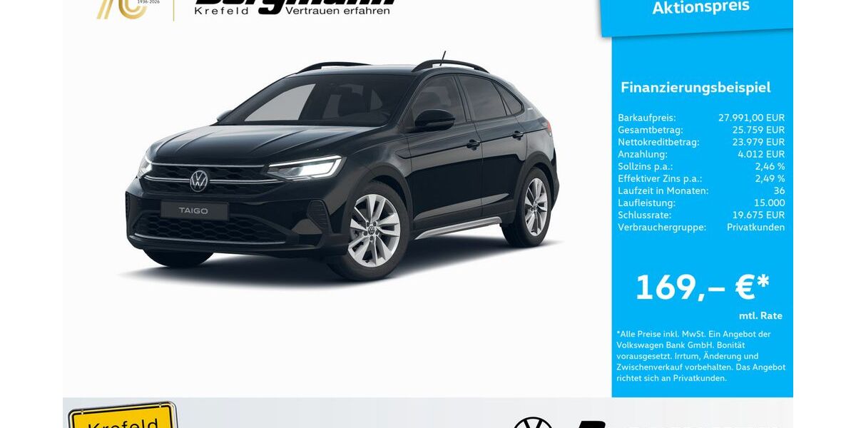 VW Taigo 2.247 km 27.991 &euro; Krefeld 47803
