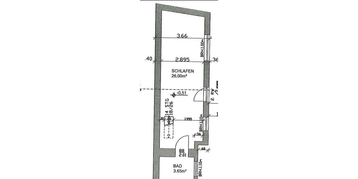 Maisonettenwohnung Mettmann - 2 Zimmer, 60 m&sup2;, 600&euro; | Angebot:26149261