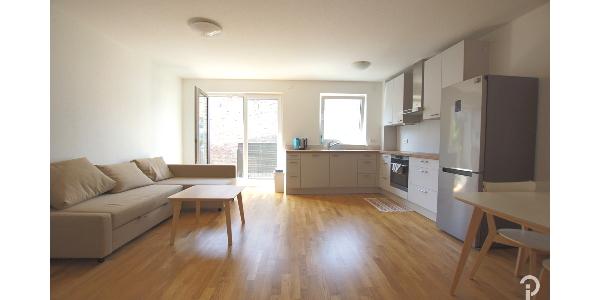 Teilmöblierte 2 Zimmer-Wohnung mit großer Sonnenterrasse, EBK und Tiefgarage in Meerbusch-Büderich - Etagenwohnung Meerbusch Necklenbroich | Angebot:27147242