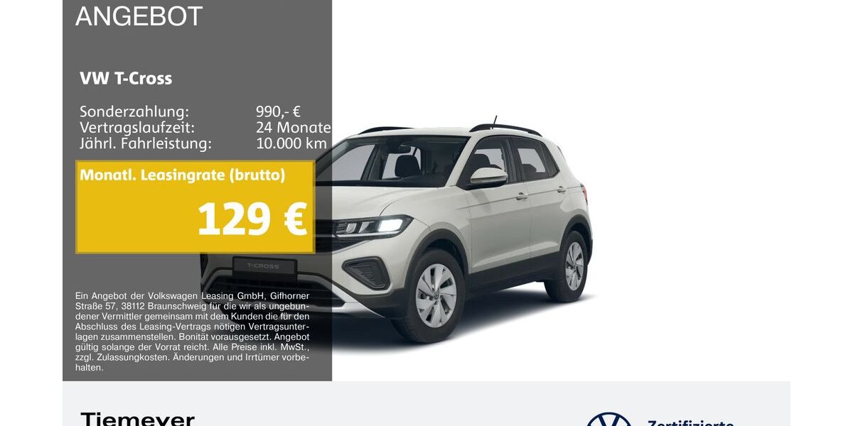 VW T-Cross 11.615 km 18.420 &euro; Duisburg 47059
