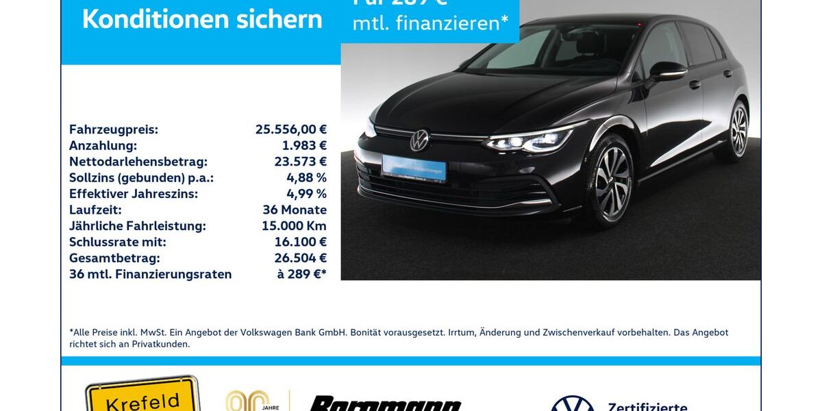 VW Golf 50.163 km 24.777 &euro; Krefeld 47803