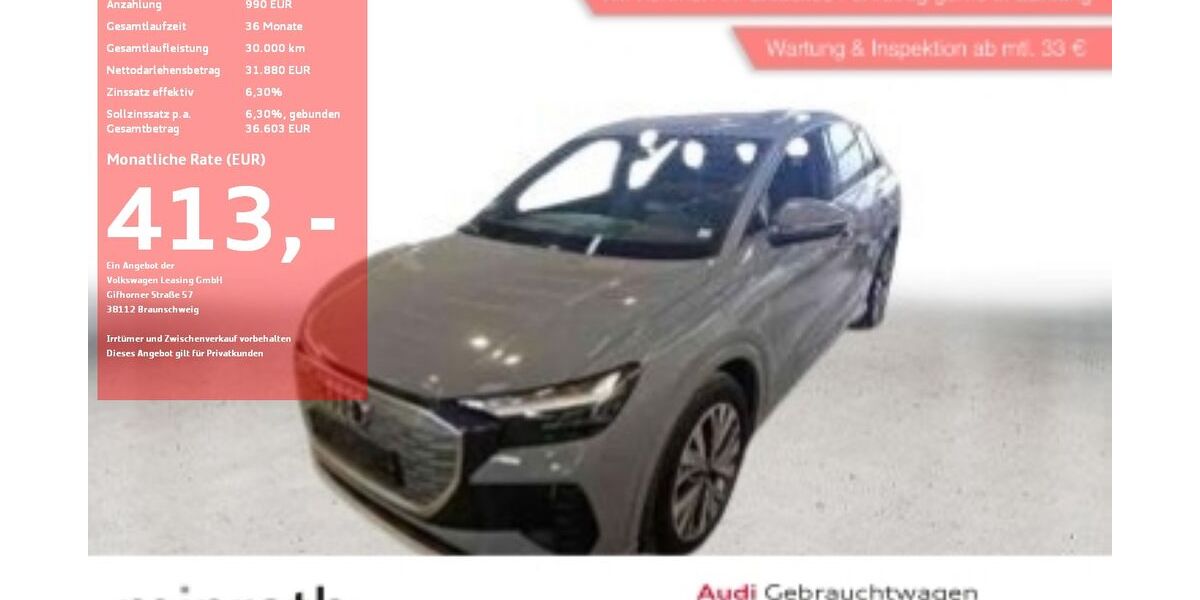 Audi Q4 e-tron 82.982 km 29.620 &euro; Moers-Hülsdonk 47441