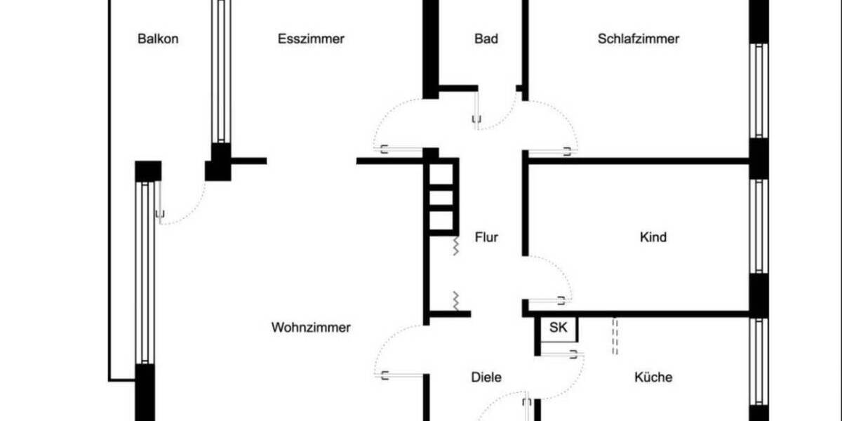 Etagenwohnung Düsseldorf Oberkassel - 3 Zimmer, 82 m&sup2;, 499.000&euro; | Angebot:26917195