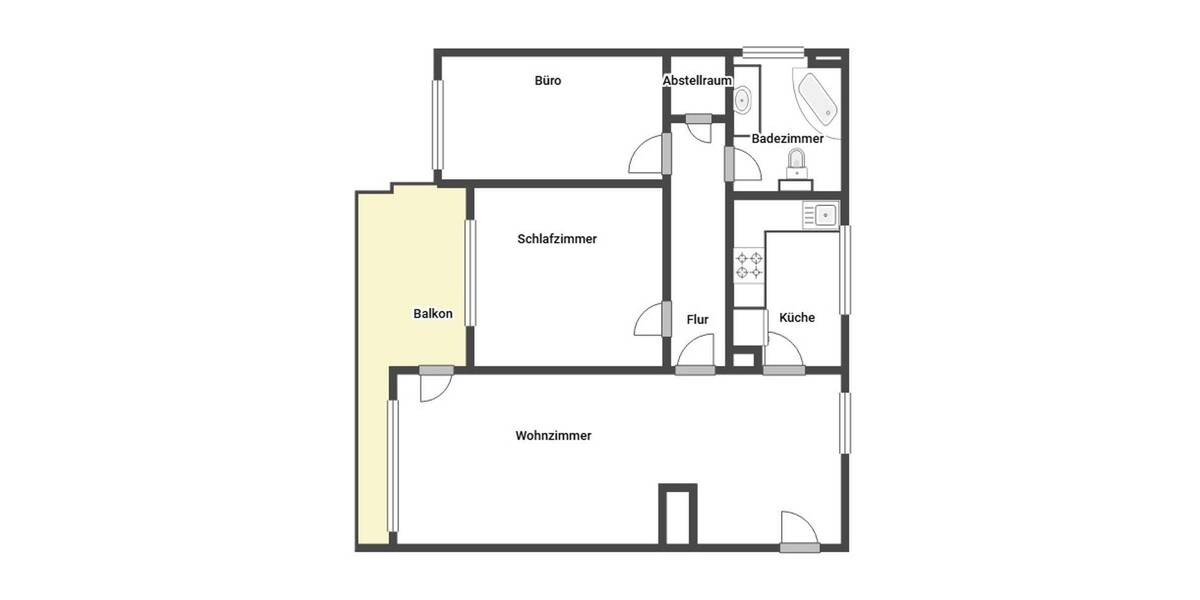 Ein Traum: Gehobene Etagenwohnung mit Balkon und Spa-Bereich 3 zimmer