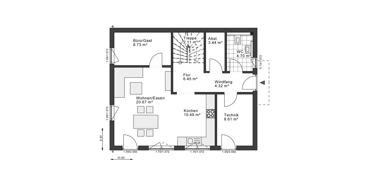 Einfamilienhaus Alpen - 4 Zimmer, 139 m&sup2;, 476.000&euro; | Angebot:25798343