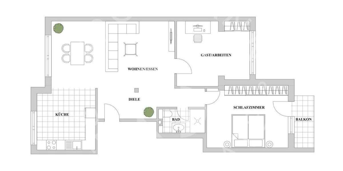 Altbaucharme neu gedacht - ca. 90 m² Stil und Substanz 3 zimmer