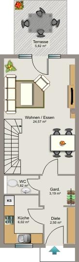 Etagenwohnung Kamp-Lintfort Lintfort - 4.5 Zimmer, 103 m&sup2;, 998&euro; | Angebot:26375767
