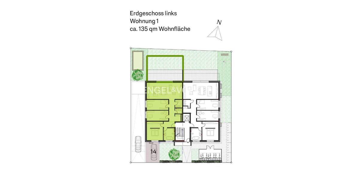 Etagenwohnung Moers Asberg - 4 Zimmer, 135 m&sup2;, 582.000&euro; | Angebot:24116513