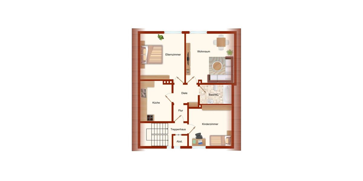 Provisionsfrei* Geräumiges, solides 2-FH mit Keller in Top Lage !!! - Zweifamilienhaus Wesel | Angebot:25566115