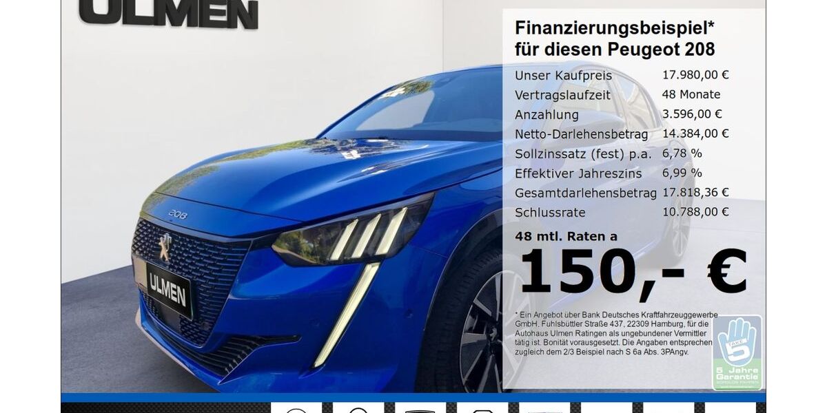 Peugeot 208 49.655 km 17.980 &euro; Ratingen 40880