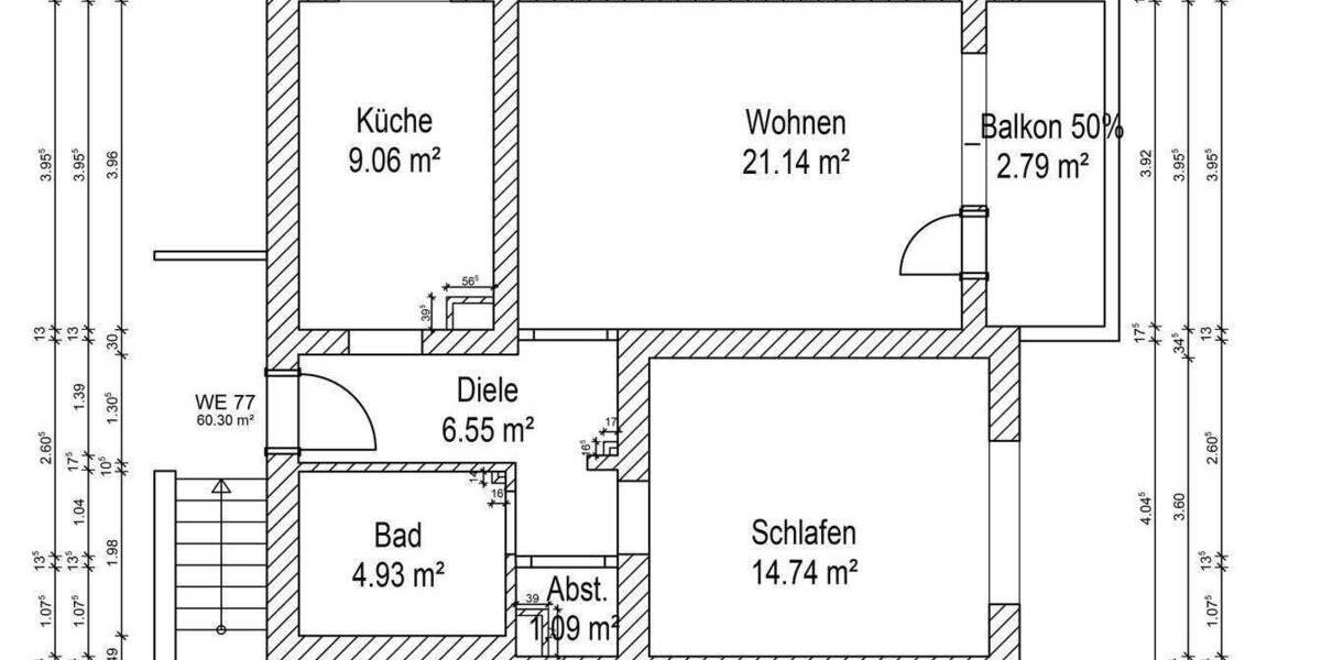 Etagenwohnung Duisburg Aldenrade - 2 Zimmer, 244 m&sup2;, 480.000&euro; | Angebot:25645169