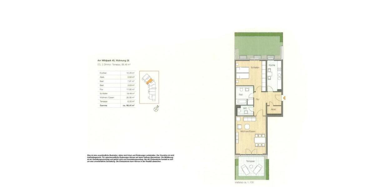 *Weihnachtsbonus* Moderne 2-Zimmer-Wohnung mit Garten und neuer EBK! 2 zimmer