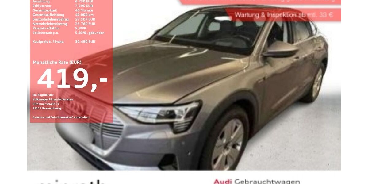 Audi e-tron 45.875 km 29.990 &euro; Moers-Hülsdonk 47441