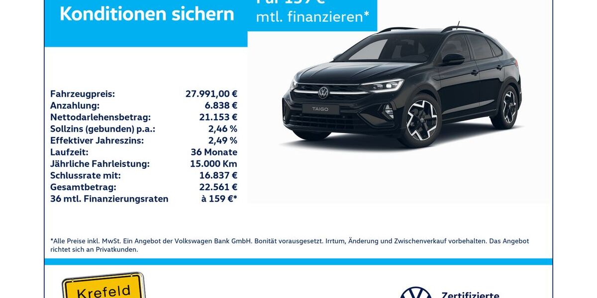 VW Taigo 23.384 km 27.991 &euro; Krefeld 47803