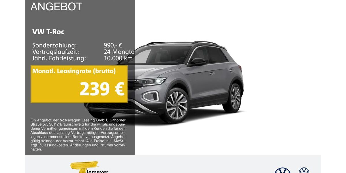 VW T-Roc 12.055 km 30.940 &euro; Marl 45770
