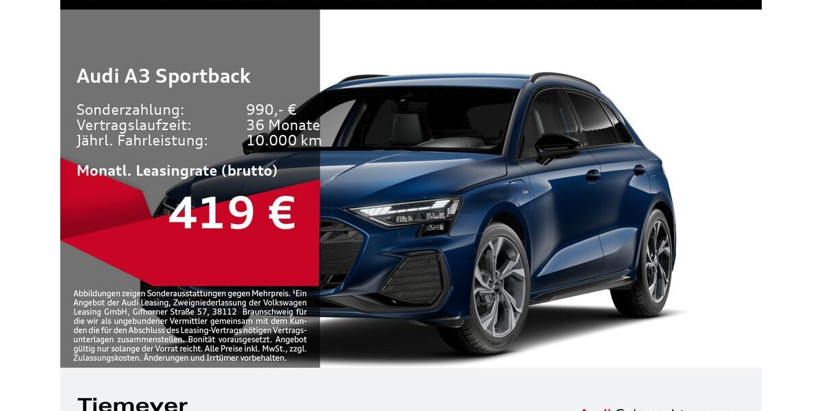Audi A3 20.812 km 42.940 &euro; Oberhausen 46047