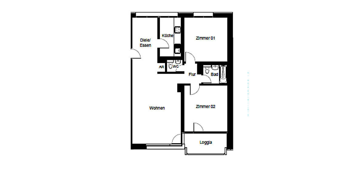 Etagenwohnung Gladbeck Zweckel - 3 Zimmer, 82 m&sup2;, 710&euro; | Angebot:26376599