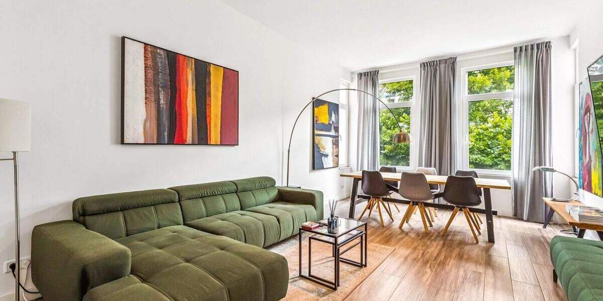 Licht, Luft und Altbauflair - weitläufige 5-Zimmer-Wohnung in Düsseldorf-Friedrichstadt. 5 zimmer