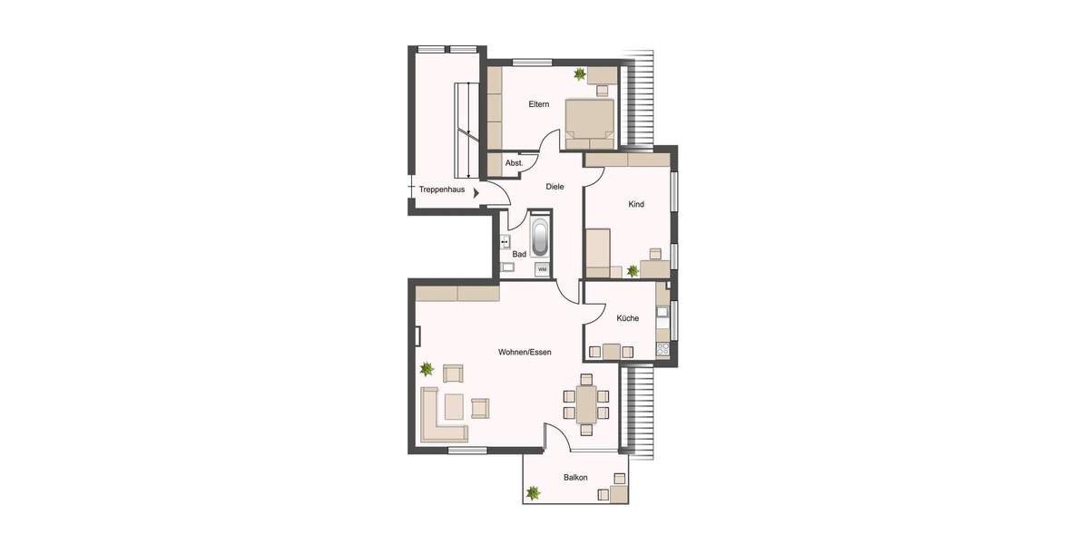 Etagenwohnung Rheinberg - 3 Zimmer, 101 m&sup2;, 239.000&euro; | Angebot:25276626