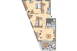 Dachgeschoßwohnung Essen Südviertel - 4 Zimmer, 109 m&sup2;, 1.359&euro; | Angebot:26249941