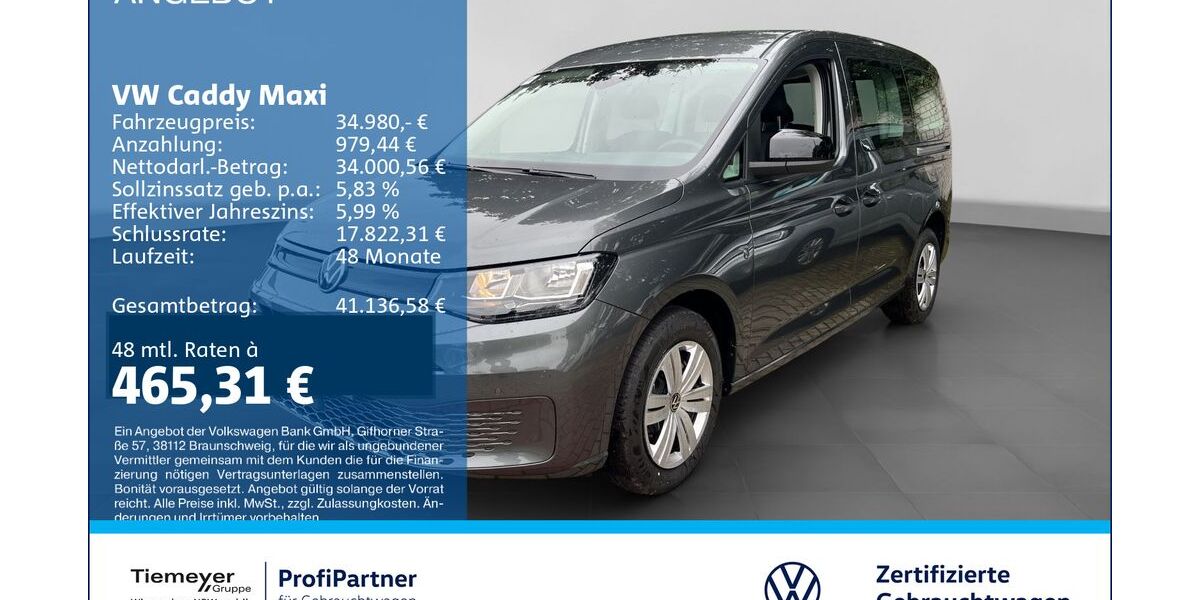 VW Caddy 4.999 km 34.980 &euro; Recklinghausen 45663