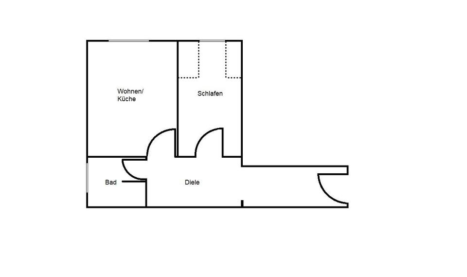 Etagenwohnung Herne Sodingen - 2 Zimmer, 45 m&sup2;, 75.000&euro; | Angebot:26865111