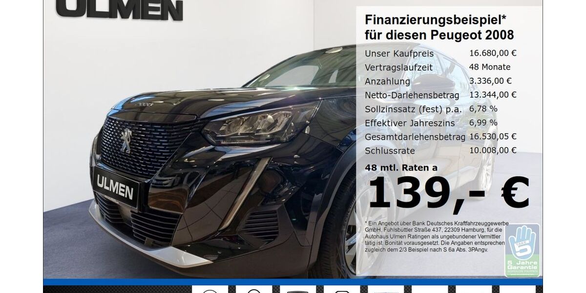 Peugeot 2008 58.230 km 16.680 &euro; Ratingen 40880
