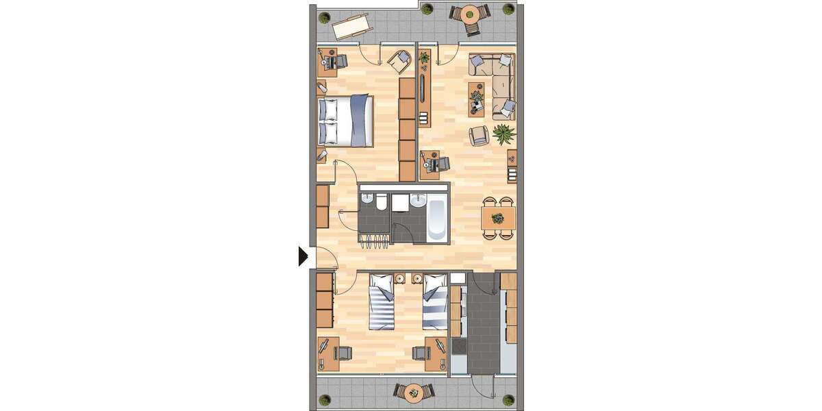 Etagenwohnung Oberhausen Alstaden - 3 Zimmer, 85 m&sup2;, 437&euro; | Angebot:25659201