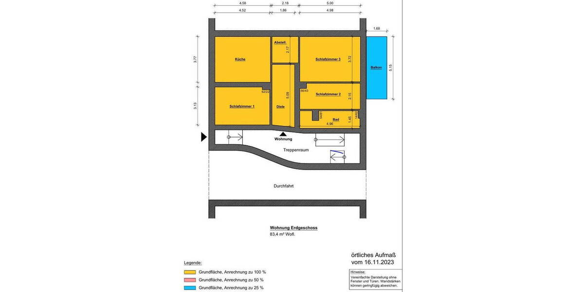 Etagenwohnung Herne Herne-Mitte - 3 Zimmer, 83 m&sup2;, 120.000&euro; | Angebot:25803288