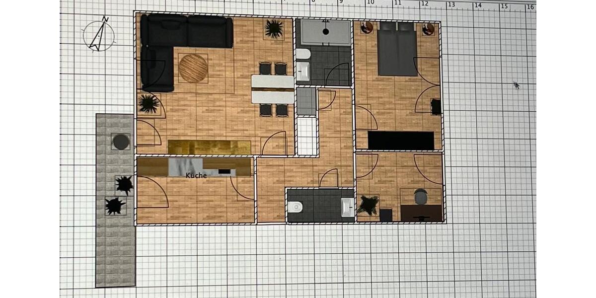 Etagenwohnung Krefeld Cracau - 3 Zimmer, 62 m&sup2;, 176.700&euro; | Angebot:26404567